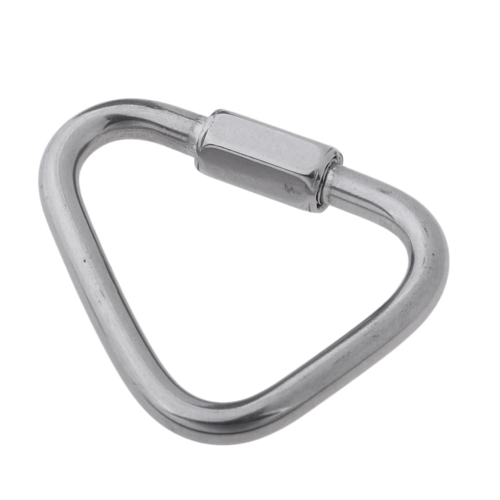 Perfeclan Stainless Steel Scuba Diving Triangle Hook Quick Link Buckle Clamp 