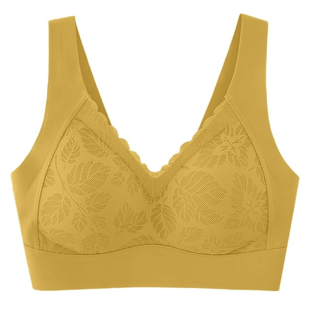 Brasier Tela de Mantequilla Sujetador Push up sin Aros de Acero, con Ajuste Lateral y sin Costuras para Pecho Pequeño Grande