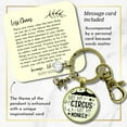 thumbnail image 2 of Not My Circus Not My Monkey Gutsy Goodness Bronze Keychain Funny Positive Life Attitude Jewelry Mom Quote, 2 of 8