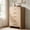 Oak, variant on Vintagearth 5 Drawers Dresser for Bedroom, Curved 45.6" Tall FSC-certified Wood 1.18" Thick Board Dressers & Chests of Drawers for Living Room, Hallway, Entryway, Oak