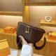 thumbnail image 5 of Riñonera Bolso de Pecho Retro Pack PU Cuero Sling Simple para Mujer Mujer ( ) Café, 5 of 8