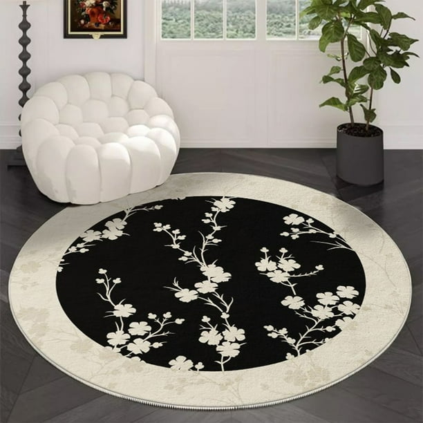 Alfombras de baño, alfombras para sala de estar, alfombras de área, alfombras redondas grandes para sala de estar, alfombras antideslizantes para el fondo de la habitación, alfombra lavable para el ho