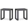 thumbnail image 1 of Afuera Living Set of 2 End Table Rectangle in Aluminum - Gray, 1 of 6