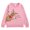 Pink, variant on Crewneck Sweatshirt Kids Christmas Print Pullover Crew Neck Long Sleeve Hoodless Sweatshirt Black 4-5 Years