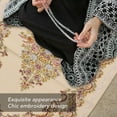 thumbnail image 3 of Islamic Turkish Prayer Rug, Double Layer Elegant Plush Islamic Prayer Mat Great Ramadan Gifts For Women Men, 3 of 8