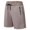 #Khaki, variant on DPTALR Men's Solid Color Sports Shorts Elastic Waist with Drawstring Zipper Pocket Casual Running Fitness Shorts,Gray,Big and Tall Men XXL