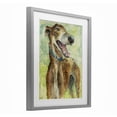 thumbnail image 2 of Stupell Industries Traditional Greyhound Smile Watercolor Gray Framed Print Under Glass, 17 x 21, by Patti Mann, 2 of 8