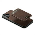 thumbnail image 2 of Dteck Magnetic Case for iPhone 16, Detachable Wallet PU Leather Case with Card Slot Kickstand Business Retro Phone Cover, Brown, 2 of 7