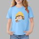 thumbnail image 1 of Blusas y camisas de manga corta con cuello redondo para niños Camiseta de verano de manga corta estampada para niñas Jersey elegante de cuello redondo para niñas Top de algodón para niños, 1 of 6