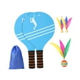 thumbnail image 5 of amleso 2 Pieces Badminton Set Indoor Badminton Kit Strength Outdoor Toy Shuttlecock and Racket Set for Outdoor Beach Children Friend B, 5 of 9