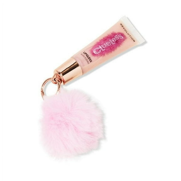 Revolution x Clueless Lip Gloss Keychain Cher Shimmer Pink