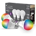 thumbnail image 1 of Lloyd's Set de 3 Focos Inteligentes RGB WiFi, Compatible con Alexa y Otros Asistentes Virtuales, Potencia: 10 Watts, 800 Lumens, Tipo de Luz: Fría y Cálida, 1 of 8