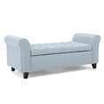 thumbnail image 4 of Santa Cruz Contemporary Fabric Storage Ottoman Bench, Light Sky, 4 of 9