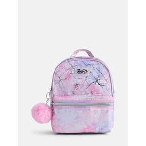 Justice Girls Pocket Mini Backpack, Pink Sparkle
