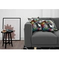thumbnail image 5 of Ambesonne Leopard Throw Pillow Cover Pack of 2, Rainbow Cat in Greyscale, 2 Pcs-36"x16", Grey Multicolor, 5 of 5