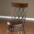 thumbnail image 2 of American Heritage Bella Bar Stool in Pepper-30 Inches, 2 of 4