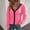 Hot Pink, variant on Idoravan Cardigans for Women Spring Women's Fashion Casual Color Matching Button Long Sleeve Cardigan Top Blouse