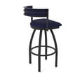 thumbnail image 2 of 861 Artemis 30" Swivel Bar Stool with Black Wrinkle Finish and Canter Twilight Seat and Back, 2 of 5
