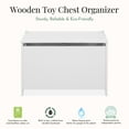 thumbnail image 4 of Evolur Wooden Toy Chest Organizer, White, 4 of 8