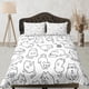 thumbnail image 1 of Juego de Funda Nórdica Gatos Graciosos, Ropa de Cama de Dormitorio & Animal Doodle, 1 of 4