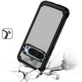 thumbnail image 3 of Designed for Google Pixel 9 Pro XL (6.8") Hybrid Transparent Rubber with Metal Buttons & Camera Edges Hard TPU Corner Frame Bumper Phone Case Cover [Black], 3 of 9