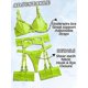 thumbnail image 5 of Conjunto Linrie para mujer Conjunto de sujetador y braguitas de 4 piezas con liguero Conjunto Spy Linrie con puños en el musloM, 5 of 5