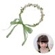 thumbnail image 2 of Model Show Headband with Pearl/ Leaf Decors Ethnic Style Headband for Kids Traveling Spring Headband for Wedding Party, 2 of 4