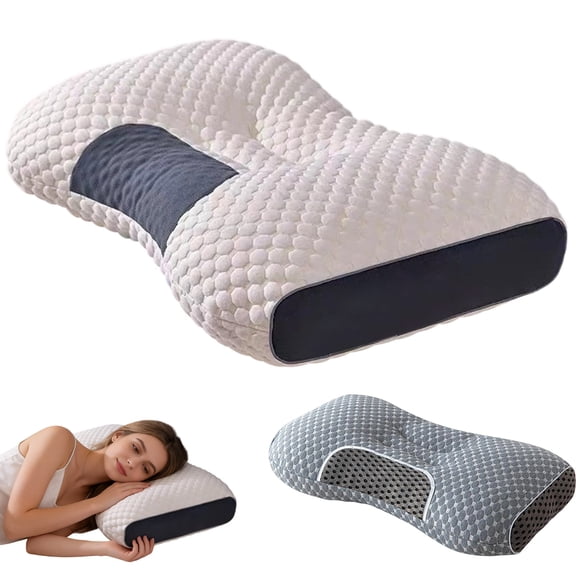 Memory Foam Pillows for Neck Shoulder, for Pain Relief Cooling Pillow for Sleeping, Adjustable Orthopedic Sandwich Pillow, Ergonomic Contour Bed Pillow for Side, & Back Sleepers
