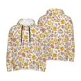 thumbnail image 6 of Bingfone Coffee Donuts Men's Drawstring Hoodie Long Sleeve Pocket Sweatshirts-4X-Large, 6 of 6