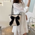 thumbnail image 1 of Bolsos informales tejidos de paja para mujer bandoleras con lazo en Likrtyny la playa a la moda para vacaciones de verano, 1 of 9