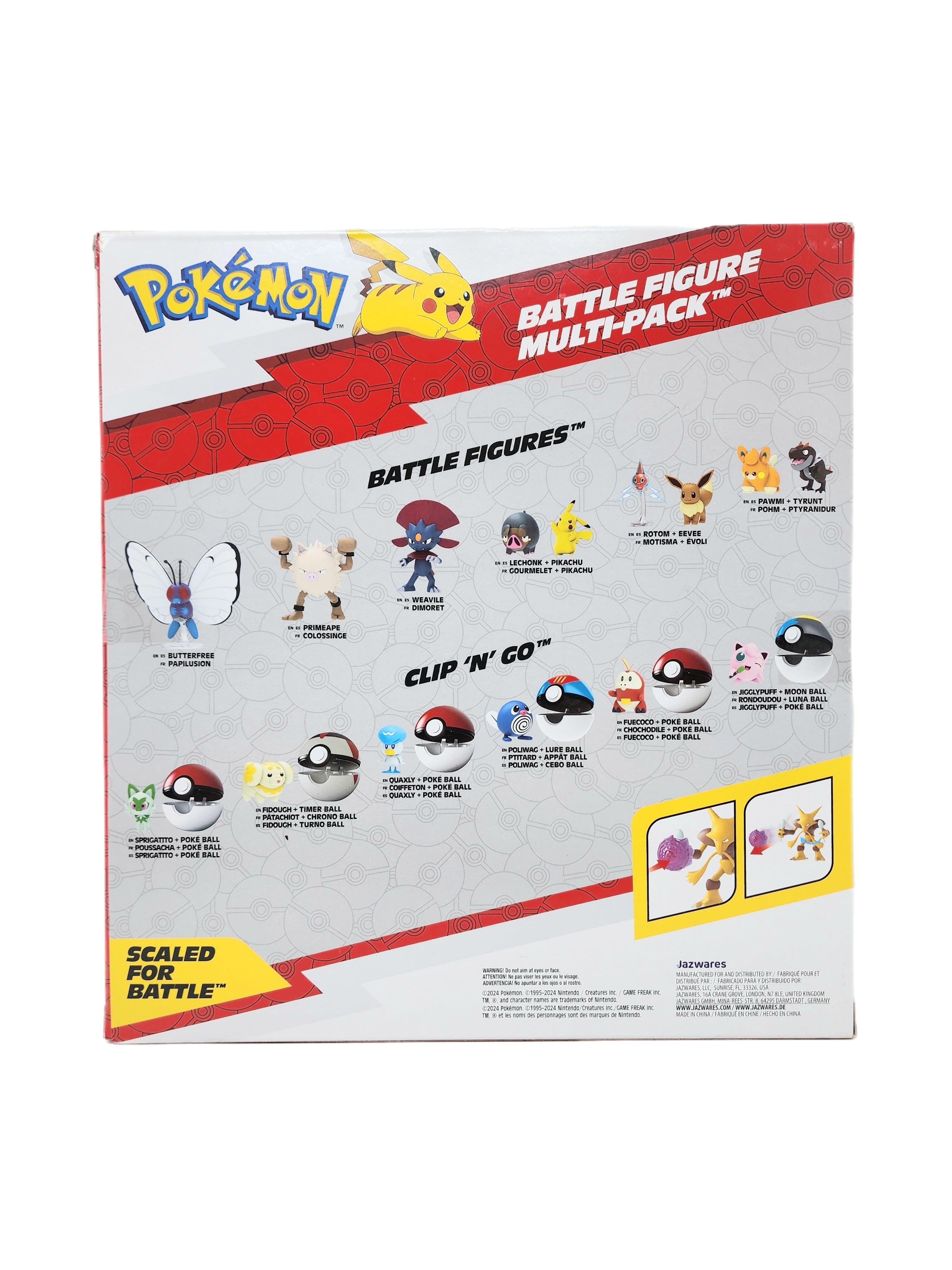 Pokémon PKW4091 Battle Figure Set - Glibunkel, Mimigma and Porygon Official Figures Set