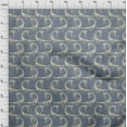 thumbnail image 4 of oneOone Cotton Poplin Dusty Blue Fabric Abstract Bird Sewing Craft Projects Fabric Prints By Yard 42 Inch Wide-H2, 4 of 6