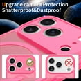 thumbnail image 4 of Designed for iPhone 17 Pro Max Magnetic Phone Case,Precision Lens Hole Protection,Compatible with Mag-Safe,Ultra Slim,Shockproof Anti-Scratch Anti-fall Translucent Matte Phone Case,Rose, 4 of 6