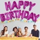 thumbnail image 5 of Happy Birthday Balloons Banner 3D Lettering Mylar Foil Letters, decoración inflable para fiestas y decoraciones para eventos para niños y adultos púrpura Jormftte LRWJ574-4, 5 of 6
