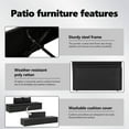 thumbnail image 5 of vidaXL Sun Bed with Cushions Poly Rattan Black, 5 of 11