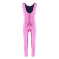 thumbnail image 2 of YiZYiF Kids Girls Metallic Solid Color Stretchy Ballet Dance Gymnastics Leotard Jumpsuit,Sizes 3-14, 2 of 7