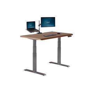 Vari ComfortEdge Electric Standing Stand Up Desk Ergonomic Work and Gaming Table 48x30” Walnut