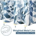 thumbnail image 3 of Blue Eucalyptus Leaf Shower Curtain for Bathroom, 72" x 72" Spring Natural Plant Weighted Hem Waterproof Fabric Shower Curtain Set with 12 Hooks, 3 of 6