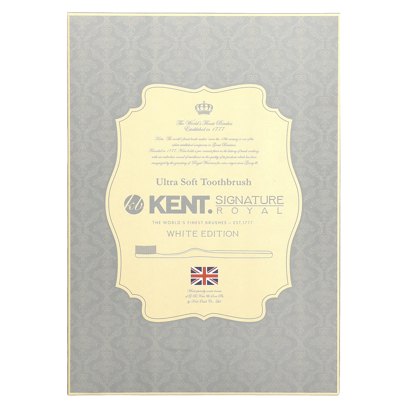 Kent Signature Royal, White Edition, Ultra Soft Toothbrush, 5 Pack