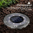 thumbnail image 4 of LINLIN 4 Pack Solar Ground Garden Lights,Waterproof 8LED Color Changing Solar In-Ground Disk Lights Outdoor Solar Landscape Security Warning Lighting for Yard Deck Lawn Patio Pathway Walkway, 4 of 9