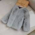 thumbnail image 7 of Generic Kids Coat Winter Baby Girls Autumn Winter Coats Jacket Thick Warm Outwear Clothes 2024 for Fashion Simplicity Cozy Casual (2-3 Years,Grey), 7 of 7