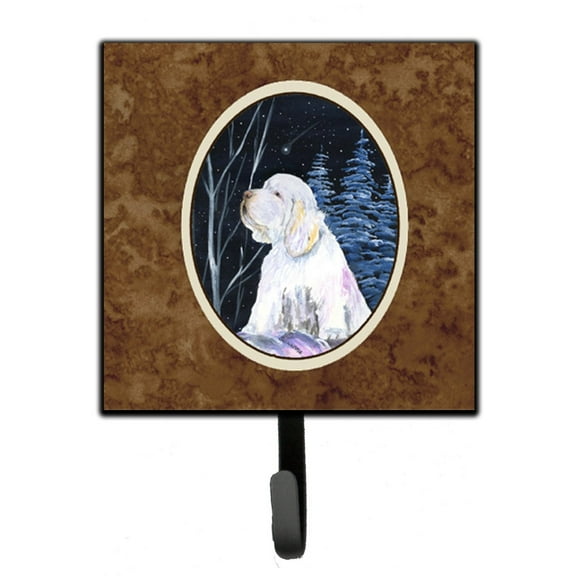 Carolines Treasures SS8346SH4 Clumber Spaniel Leash Holder or Key Hook, Small, Multicolor