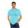 thumbnail image 4 of Funny Graphic Heartbeat Electrical Worker Engineer Women Men Novelty Electric Electricity Heartbeat Dad  Unisex Garment-Dyed T-shirt, 4 of 4