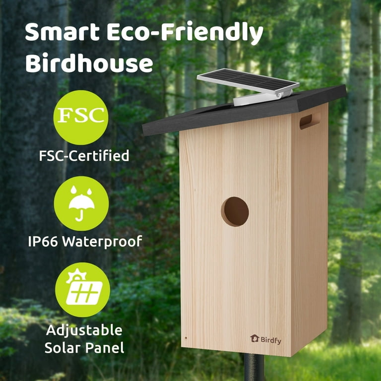 Birdfy Smart Bird Houses for Outside Solar Powered, 1080P HD Birdfy Smart Bird Houses for Outside Solar Powered, 1080P HD