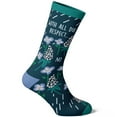 thumbnail image 4 of Women's With All Due Respect No Socks Funny Sarcastic Flower Graphic Footwear, 4 of 8