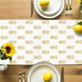 thumbnail image 4 of Table Runner Pineapple Yellow White Fruit Table Decoration for Kitchen Dinning Simple Art Table Decoration for Indoor Outdoor Party Wedding Decor 13x72inch, 4 of 7