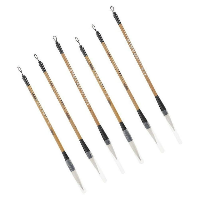 Portable Painting Brush for Watercolor and Calligraphy with Sturdy Bamboo Handle Ideal for Beginners and Students