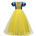 thumbnail image 1 of HAWEE Robe de Princesse pour Filles Snow White Jaune Robes de Cérémonie Fantaisie Cosplay Costume, 1 of 7