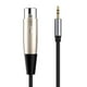 thumbnail image 2 of Conector XLR de 3 pines hembra a Cable adaptador macho de 1/8 "3,5mm, Cable de Audio de micrófono para altavoz, dispositivo de grabación de ordenador,, 2 of 6