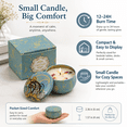 thumbnail image 7 of Sandalwood Scented Tin Candle with Dried Flowers, Soy Wax Blend Aromatherapy Candle, Decorative Small Candle Gift for the Bedroom, Bathroom, Desk, Birthdays, and Housewarmings, 7 of 7